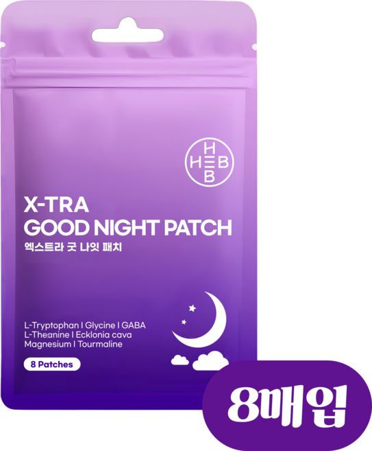 HEB 햅 엑스트라 굿나잇패치 붙이는멜라토닌, 8매입, 1개