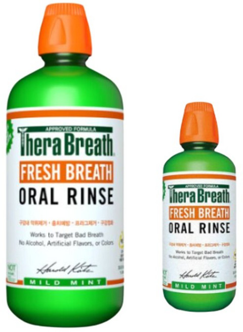 테라브레스 오랄린스 마일드 민트 패밀리사이즈 (1L+150ml) 가글 무알콜 구강청결제 당일배송, 1개