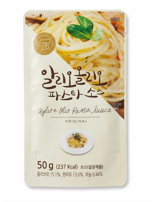 이지쉐프 알리오올리오 파스타소스, 50g, 30개