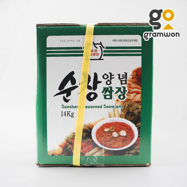 순창 재래식 쌈장 말통 14kg 식당용 대용량 한식, 1개