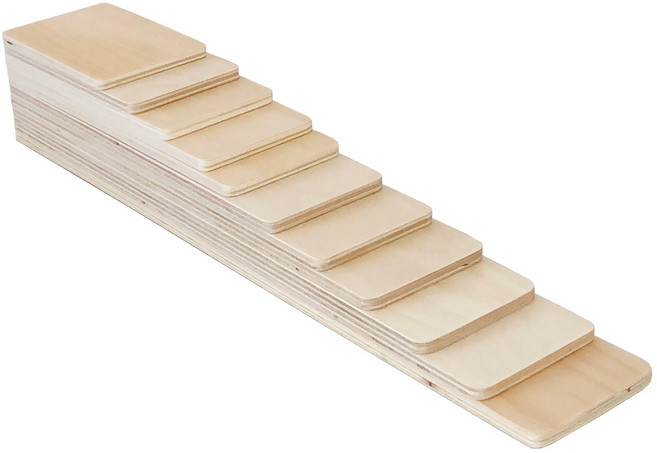 지아지조 레인보우 스퀘어보드 11pcs, 우드컬러, 1개