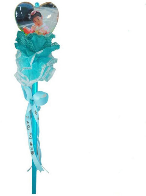 아동 축하일 기념일 투명하트볼 사진 꽃다발봉 만들기 10인 집중력향상 DIY, 1개