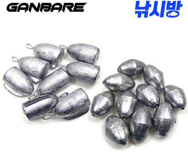 추 고리추(날개형)/납 구멍추/축광/스틱/스위벨, 1/8oz(10개)