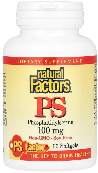 네추럴팩터스 PS 포스파티딜세린 100mg 소프트젤, 1개, 60정 - 쿠팡
