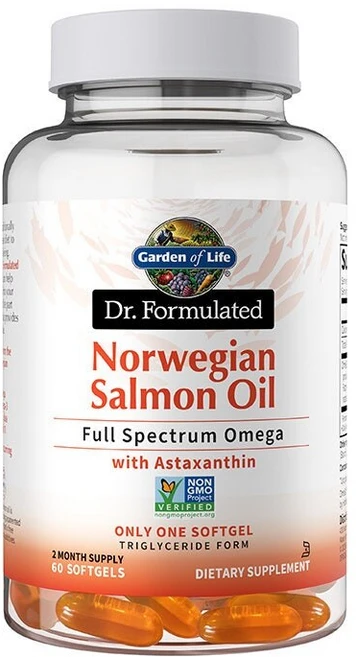 [미국정품직구상품] 가든오브라이프 닥터 포뮬레이티드 노르웨이산 연어 오일 60 소프트젤, 1개, 60정 - 쿠팡