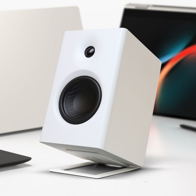 캔스톤 ST-08 스피커스탠드 거치대 받침대 화이트(2개1SET), 2개