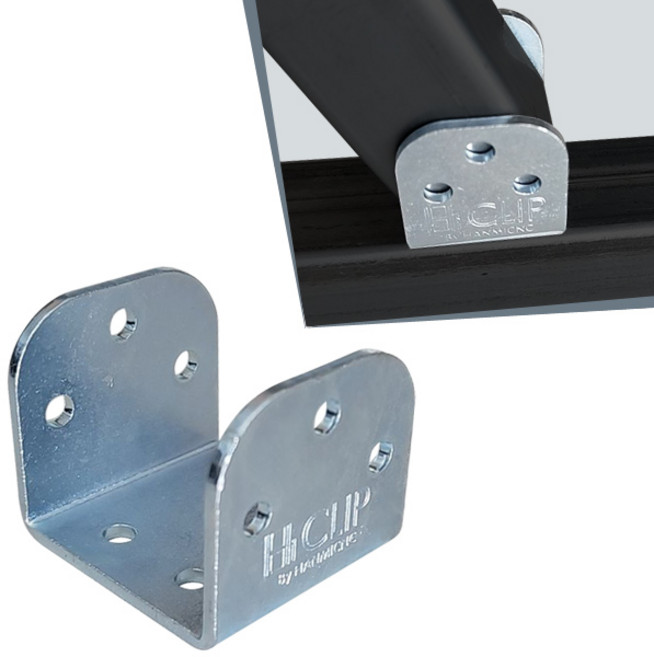 U형 사각파이프조인트 25 30 40 50 75 100 각파이프 각관 연결 스틸 조인트 브라켓, 100스틸U형(100mm각관용), 1개