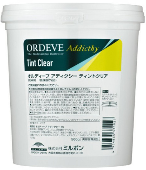 밀본 틴트 클리어 탈색 탈염제+ 어딕시 산화제 set, 1개, 500g