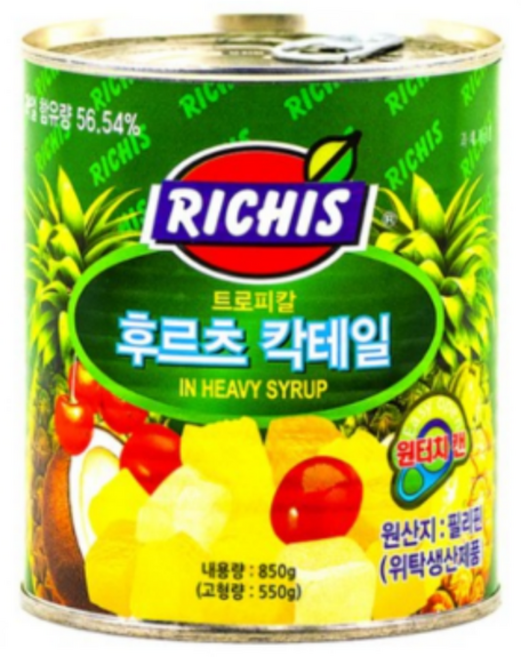 리치스 후르츠 칵테일 시즌즈, 1개, 850g