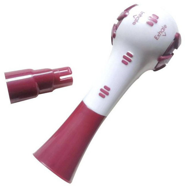 플러클 횡경막 호흡기 폐활량 운동기 폐활량늘리기, 1개, 버건디