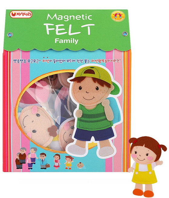 자석나라 펠트자석 가족, 1개