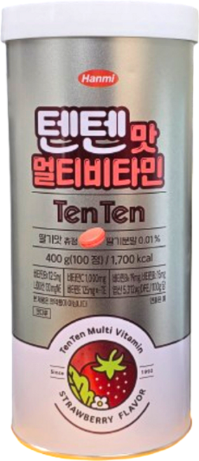 텐텐맛 멀티비타민 400g, 2개, 100정