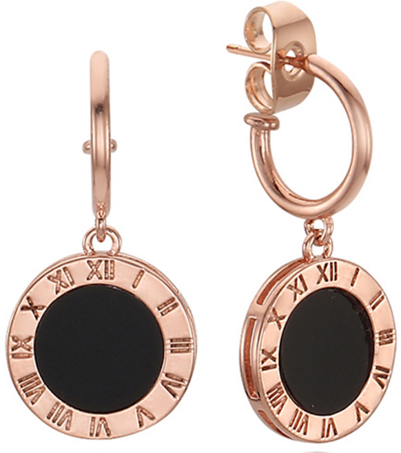 레베르 세련된 무드 여성 데일리 링 귀걸이 14K 골드핀 원터치 귀걸이