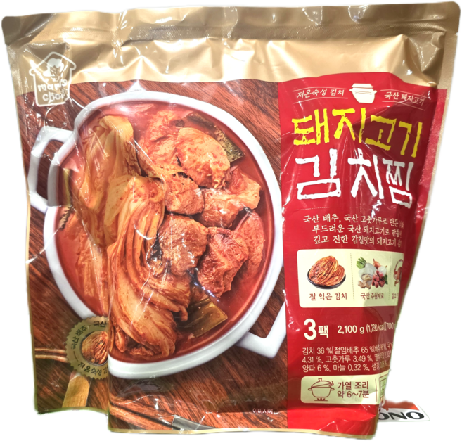 마마스초이스 돼지고기 김치찜 간편조리 코스트코, 3개, 700g