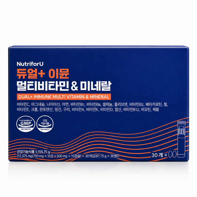 뉴트리포유 듀얼 이뮨 멀티 비타민 미네랄, 30회분, 1개