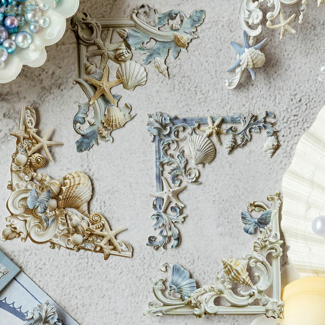 올리브파티 클래식타임라인 시리즈 빈티지 모서리 액자 감성 다꾸 입체 커팅페이퍼 20매 세트, 3개, 임프레션+판타지+트와이라잇