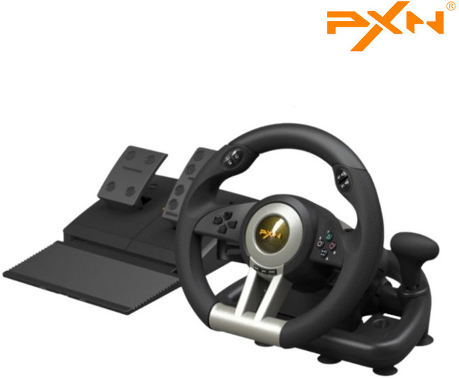 [PXN 정품] V3 PRO 게이밍 레이싱 휠 Gaming Racing wheel V3 프로 (닌텐도 스위치/PC/PS3/PS4/XBOX 호환), 1개, V3 PRO 블랙