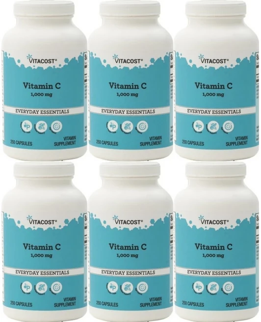 비타코스트 비타민 C 1000mg, 6팩, 250정, 250정 - 쿠팡