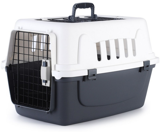 플러피랩 모노 투도어 켄넬 451, 1개, 다크그레이+화이트