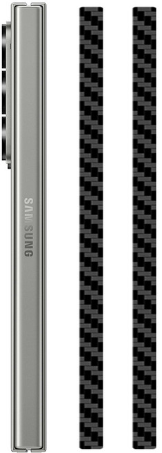 폴드 카본패턴 힌지 보호필름, 2개