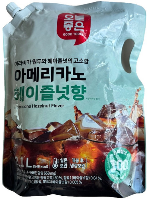 쟈뎅 Only Price 아메리카노 헤이즐넛(2.1L) 액상커피 대용량, 2.1L, 3개