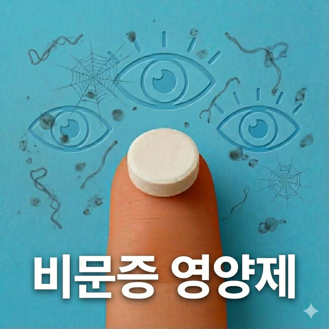 비문증 눈 영양제 브로멜라인 날파리증 치료 약, 1세트, 60정