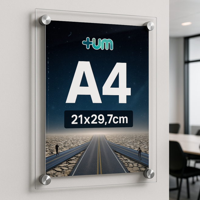 하스몰 아크릴 벽걸이 게시판 다보 액자, 1개, 투명