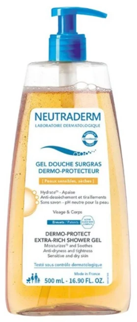 NEUTRADERM 뉴트라덤 더모 프로텍터 엑스트라 리치 샤워 젤, 1개, 500ml - 쿠팡