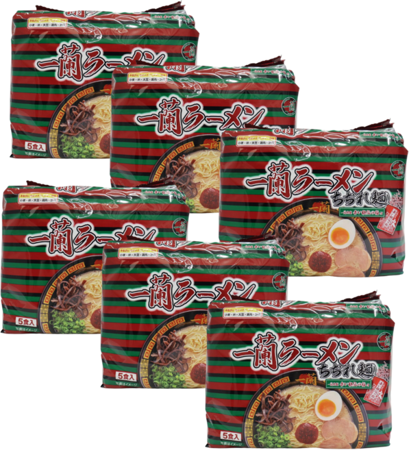 이치란 라멘 치지레면 특제 빨간 비법 가루 포함 5개입