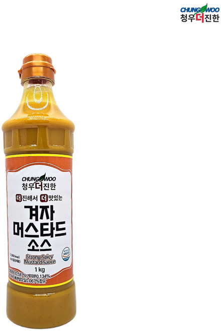 청우 더진한 겨자 머스타드소스, 1kg, 1개