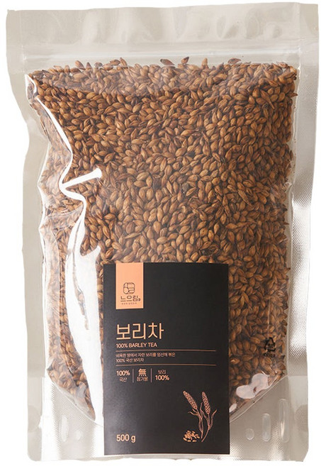 느으림 건강하게 두 번 볶은 국산 보리차, 1개, 500g, 1개입