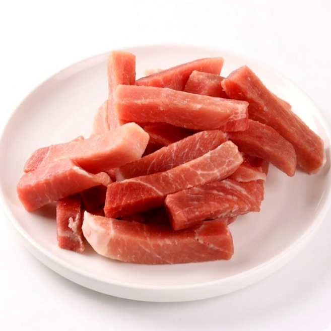 최고기나라 돼지고기 한돈 1등급 뒷다리살 탕수육 탕수육용 고기 2kg, 1개