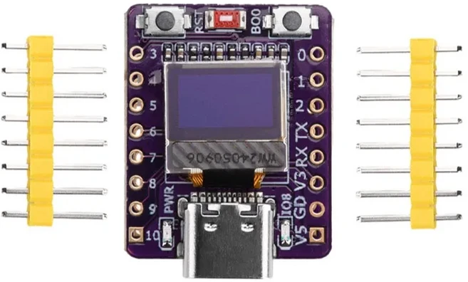 1-5PCS ESP32-C3 0.42 OLED 개발 보드 esp32 oled 2.4GHZ WiFi 블루투스 5.0 ESP32 슈퍼미니 모듈 4MB 타입, 01 ESP32-C3 OLED 1PCS