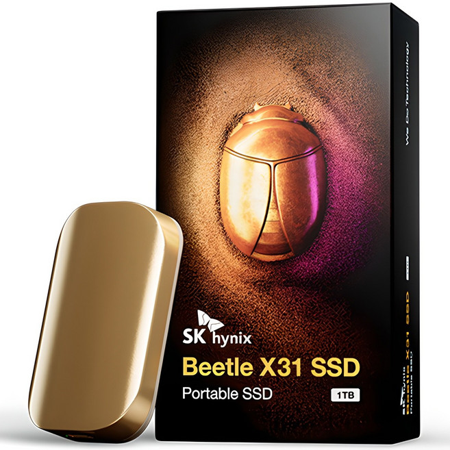 SK하이닉스 Beetle X31 DRAM 탑재 외장 SSD + 전용 케이스, 1024GB, SKHPU3-001T