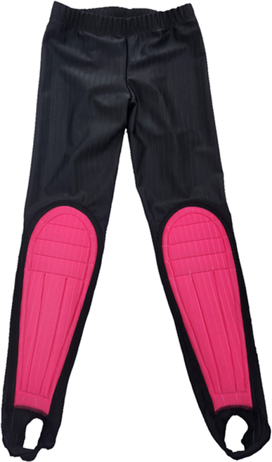 티디스포츠 국내생산 아동 성인 스피드 스케이트복 빙상용 골지스판 보호대 바지, 검정