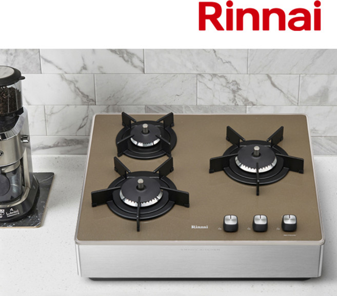 린나이 컬러 빌트인 쿡탑 가스렌지 1.5V건전지식 RBR-PF3031BD 타공사이즈 560x480, LPG, 프리스탠딩_15cm