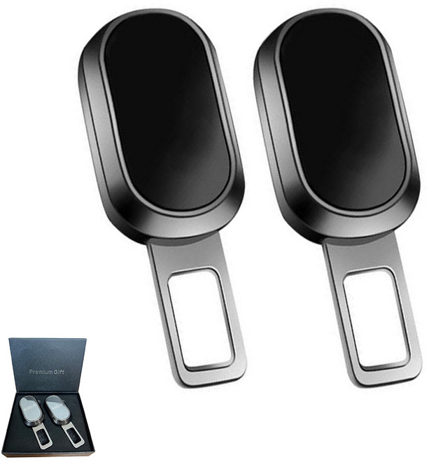 프리미엄 안전벨트 연장클립 2P 차종별 로고형, 1개, 제네시스