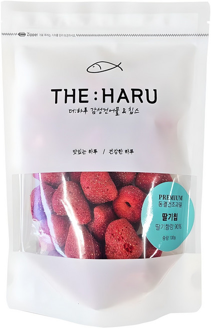 THEHARU 동결건조과일 딸기칩, 100g, 1개