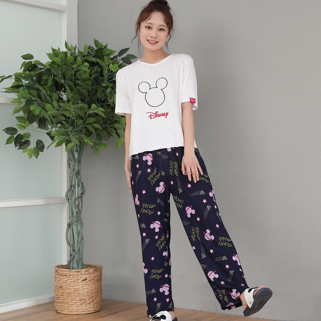 투와이 디즈니 남성 여성 아이스 쿨바지 V21