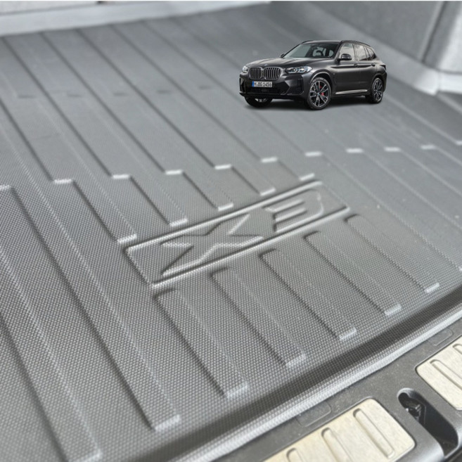 리얼핏 BMW X3 IX3 트렁크매트 G01 (17.11~24.11) 페리가능 3D 논슬립 TPE [호환]
