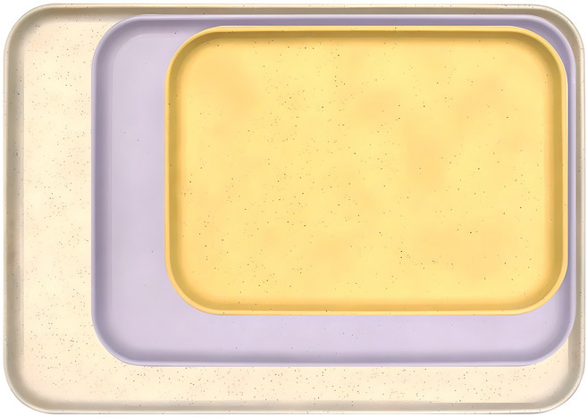 유하우스 파스텔 트레이 3p 세트, 혼합색상, 1세트