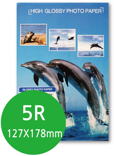4X6 고품질 프리미엄 잉크젯 포토용지 고광택 사진인화지 A4, 고품질 포토용지 5R(127X178mm)20매