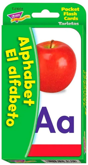 Trend 미국매장정품+ Inc. Alphabet El Alfabeto EN SP 포켓 플래시 카드 T-23031 1724861