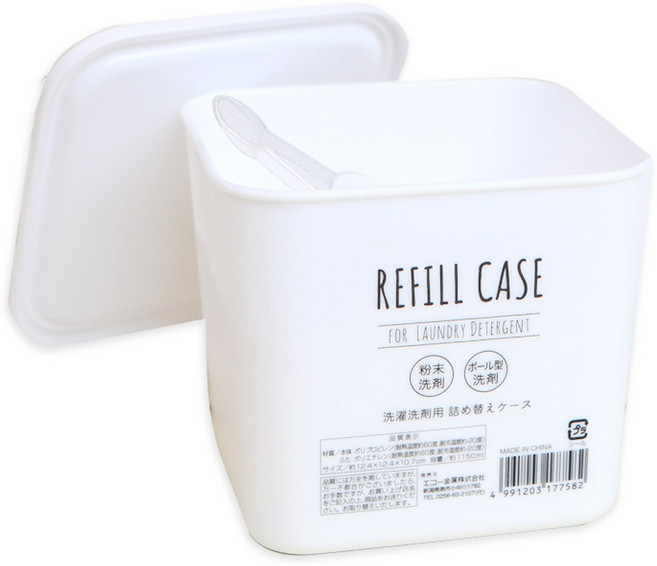 [메이앤홈] 화이트 세제소분용기 베이킹소다 가루용기, 1개