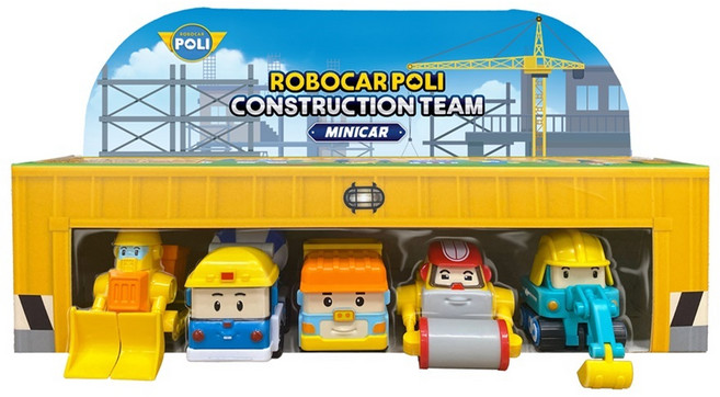 POLI 波力 迷你模型車-建築小隊5入組, 1個