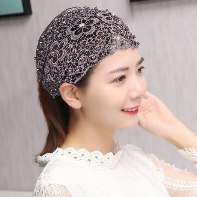 여성 플라워 와이드 헤어밴드 다용도 주방 두건 넓은머리띠