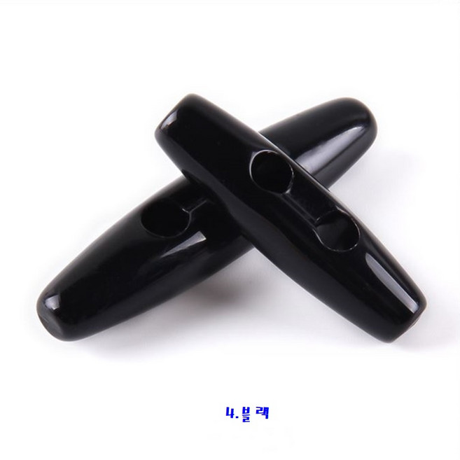 캐쥬얼단추(4개 묶음 판매) 떡볶이단추 어린이용단추, 4.블랙, 1개