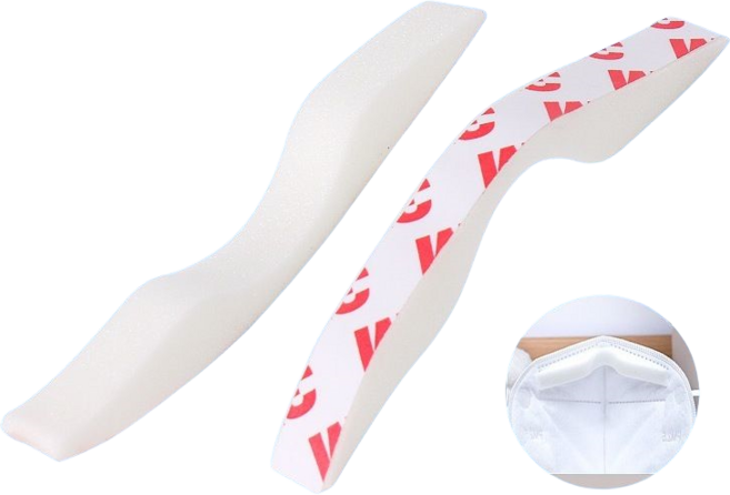 마스크 코받침 보호 안개방지 접착 스펀지, 50개, 화이트