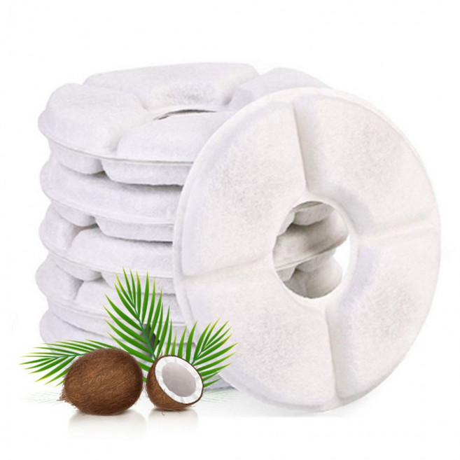 깨끗한 고양이 강아지 원형 정수기 리필필터 자동 급수기 교체용, 1개