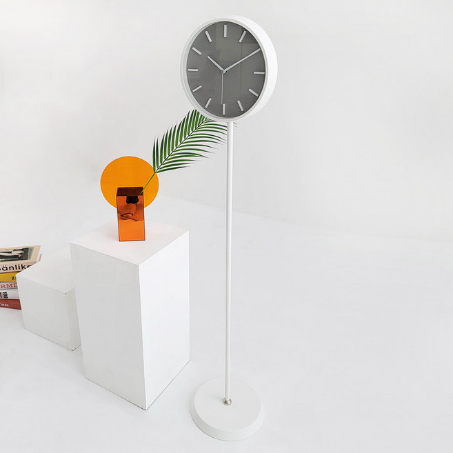 무소음모던입체스탠드시계, 그레이